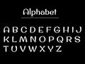 Alphabet letters. Alphabet white letters