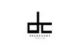 Initials Monogram logo DC Royalty Free Stock Photo