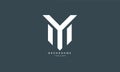Monogram logo ym Royalty Free Stock Photo