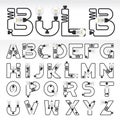 Alphabet. Letters from A to Z