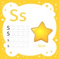 Learning Alphabet Tracing Letters - Star