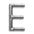 Alphabet made of Metal pipe, letter E with clipping path