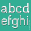 Alphabet modern style.