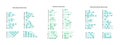 Alphabet morse international code, continental, and american. set of letters, punctuation marks and numbers