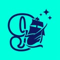 Numeric 9 Old Sail Boad Logo