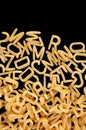 Alphabet pasta Royalty Free Stock Photo