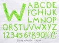 Alphabet pastel green