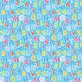 Alphabet pattern seamless