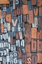 Alphabet print letters character as pattern