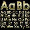 Alphabet pseudo 3d letters