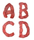 Alphabet of salami