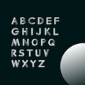 Alphabet set. 3d vector illustration. Design elements. Royalty Free Stock Photo