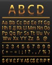 Alphabet set 2 gold all letters