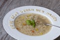 Alphabet Soup With Funny Text In German