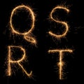 Alphabet sparkler Royalty Free Stock Photo