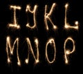 Alphabet sparkler