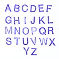 Alphabet stamp