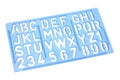 Alphabet Stencil Royalty Free Stock Photo