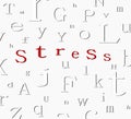 Alphabet stress background