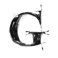 Alphabet symbol - letter G