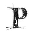 Alphabet symbol - letter P