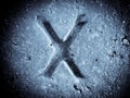 Alphabet symbol - letter X