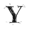 Alphabet symbol - letter Y