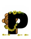 Alphabet Teddy Making Daisy Chain P