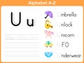 Alphabet Tracing Worksheet