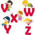 alphabet V-Z