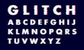 Alphabet Vector distorted glitch font. Trendy style lettering typeface. Latin letters from A to Z. Royalty Free Stock Photo