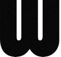 ALPHABET word `W` Logo with white dot