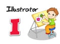 Alphabet workers - illustrator