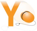 Alphabet y for yoyo