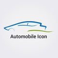 Car Automobile Vehicle Icon Illustration Drawing Vector - Dynamic silhouette - Isolated - Modern Design