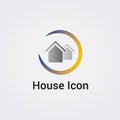 House, Home Icon Logo - Graphic Element - Illustration - Hand drawn Real Estate Business Branding Design