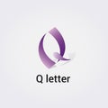 Q Letter Icon Design Single Isolated Logo Design Brand Corporate Identity Template Vector Monogram Emblem Illustration Brand