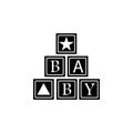 alphabetic cubes icon. Element of baby icon. Premium quality graphic design. Signs and symbols collection icon for websites, web d