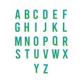 Alphabetic font Vector Template Design Illustration