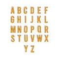 Alphabetic font Vector Template Design Illustration