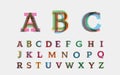 Alphabetic fonts Royalty Free Stock Photo