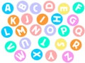 Alphabets in circle Royalty Free Stock Photo