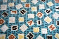 Alphabets on a Fabric Carpet Surface