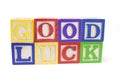 Alphabets - Good Luck Royalty Free Stock Photo