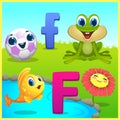 Alphabets learning for preschool kids Royalty Free Stock Photo