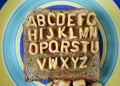 Alphabetti spaghetti Royalty Free Stock Photo