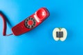 Alphanumeric apple and red telephone old