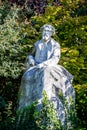 Alphonse Daudet statue in Gardens of the Champs Elysees, Paris