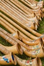 Alphorns in the Bavarian Alps Royalty Free Stock Photo