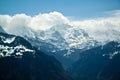 Alpine Alps mountain landscape, top of Europe, Switzerland Royalty Free Stock Photo